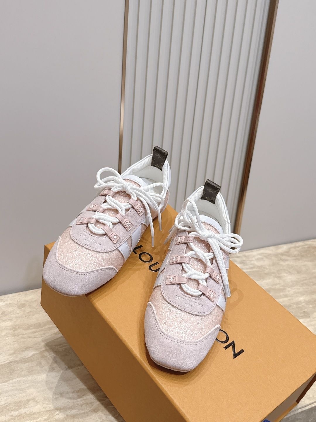 Louis Vuitton路易威登驴牌春夏Sneakerina系列 芭蕾运动鞋 德训鞋 平底鞋  原版三对购入开发完美复