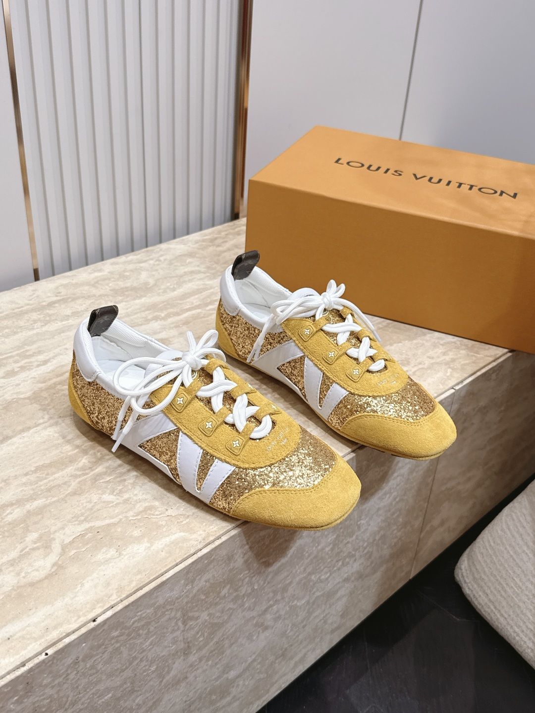 Louis Vuitton路易威登驴牌春夏Sneakerina系列 芭蕾运动鞋 德训鞋 平底鞋  原版三对购入开发完美复