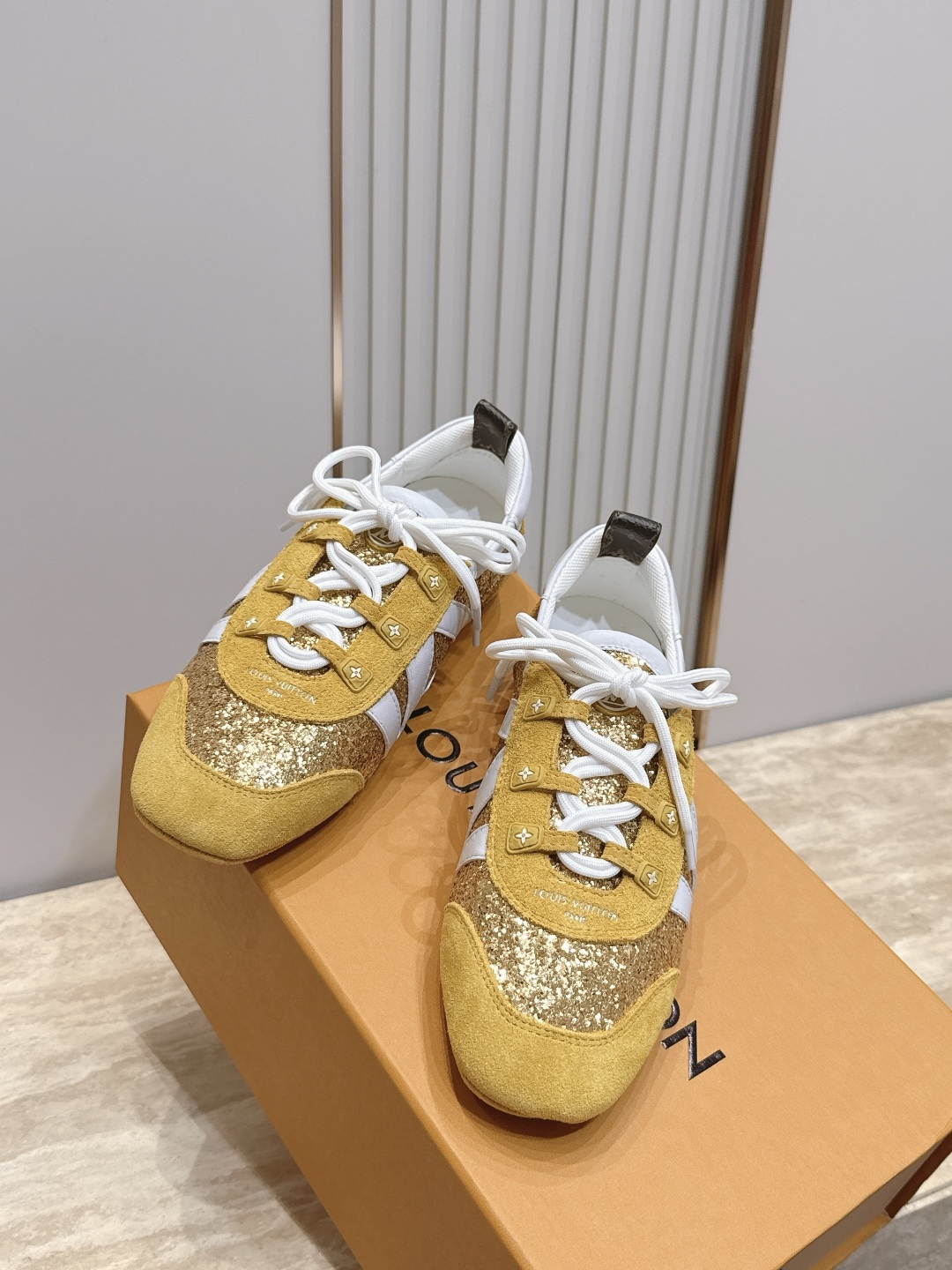 Louis Vuitton路易威登驴牌春夏Sneakerina系列 芭蕾运动鞋 德训鞋 平底鞋  原版三对购入开发完美复