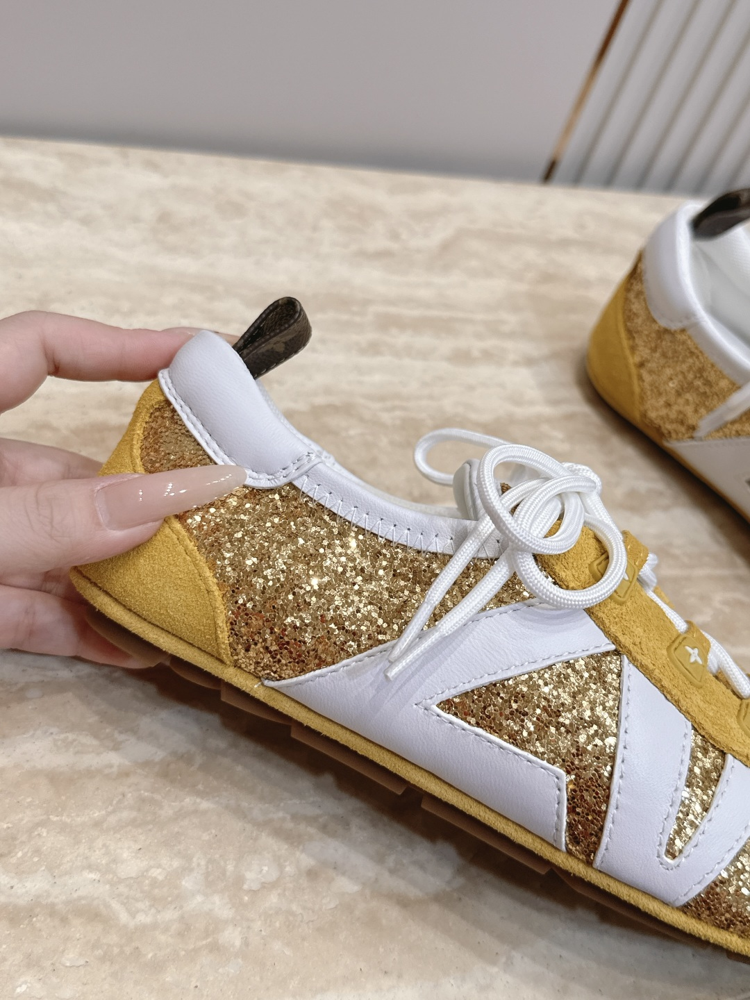 Louis Vuitton路易威登驴牌春夏Sneakerina系列 芭蕾运动鞋 德训鞋 平底鞋  原版三对购入开发完美复