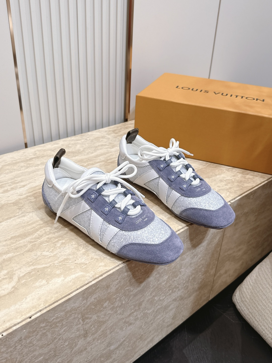 Louis Vuitton路易威登驴牌春夏Sneakerina系列 芭蕾运动鞋 德训鞋 平底鞋  原版三对购入开发完美复