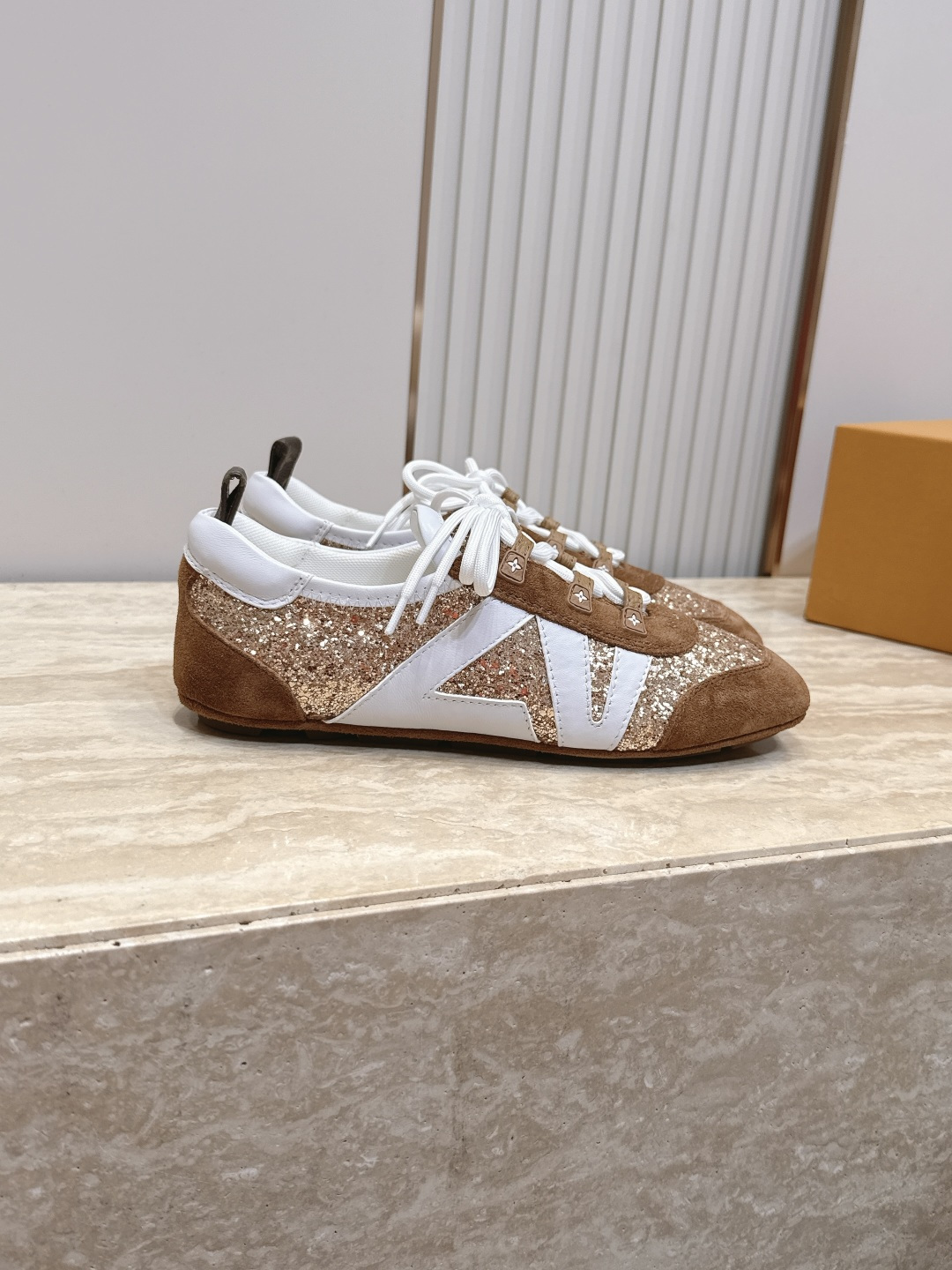 Louis Vuitton路易威登驴牌春夏Sneakerina系列 芭蕾运动鞋 德训鞋 平底鞋  原版三对购入开发完美复