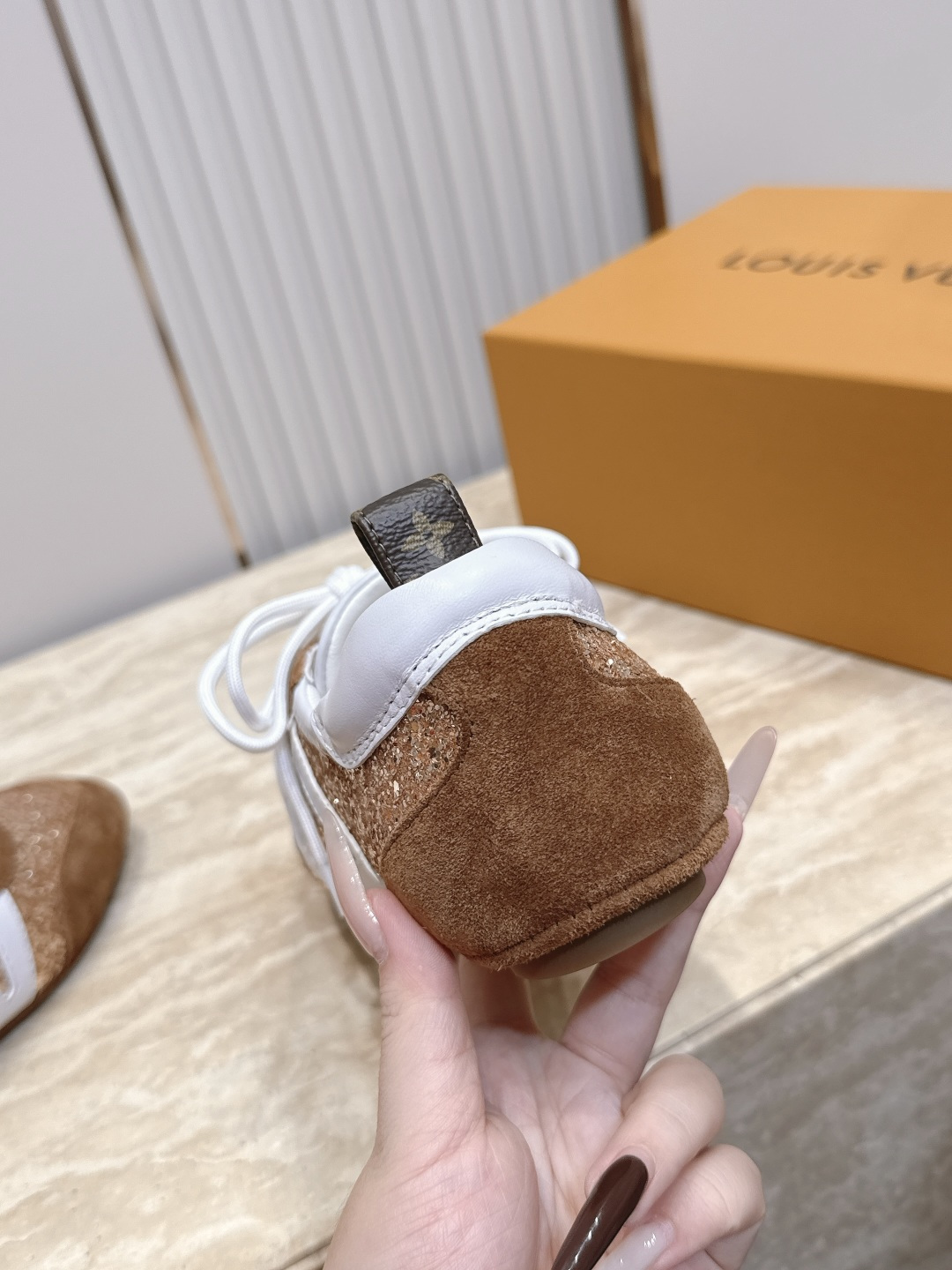 Louis Vuitton路易威登驴牌春夏Sneakerina系列 芭蕾运动鞋 德训鞋 平底鞋  原版三对购入开发完美复