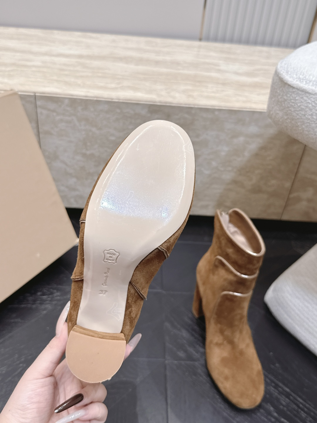 Givenchy Panel Block Heel Ankle Boots