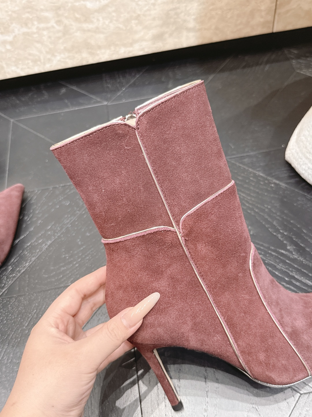 Givenchy Panel Stiletto Ankle Boots