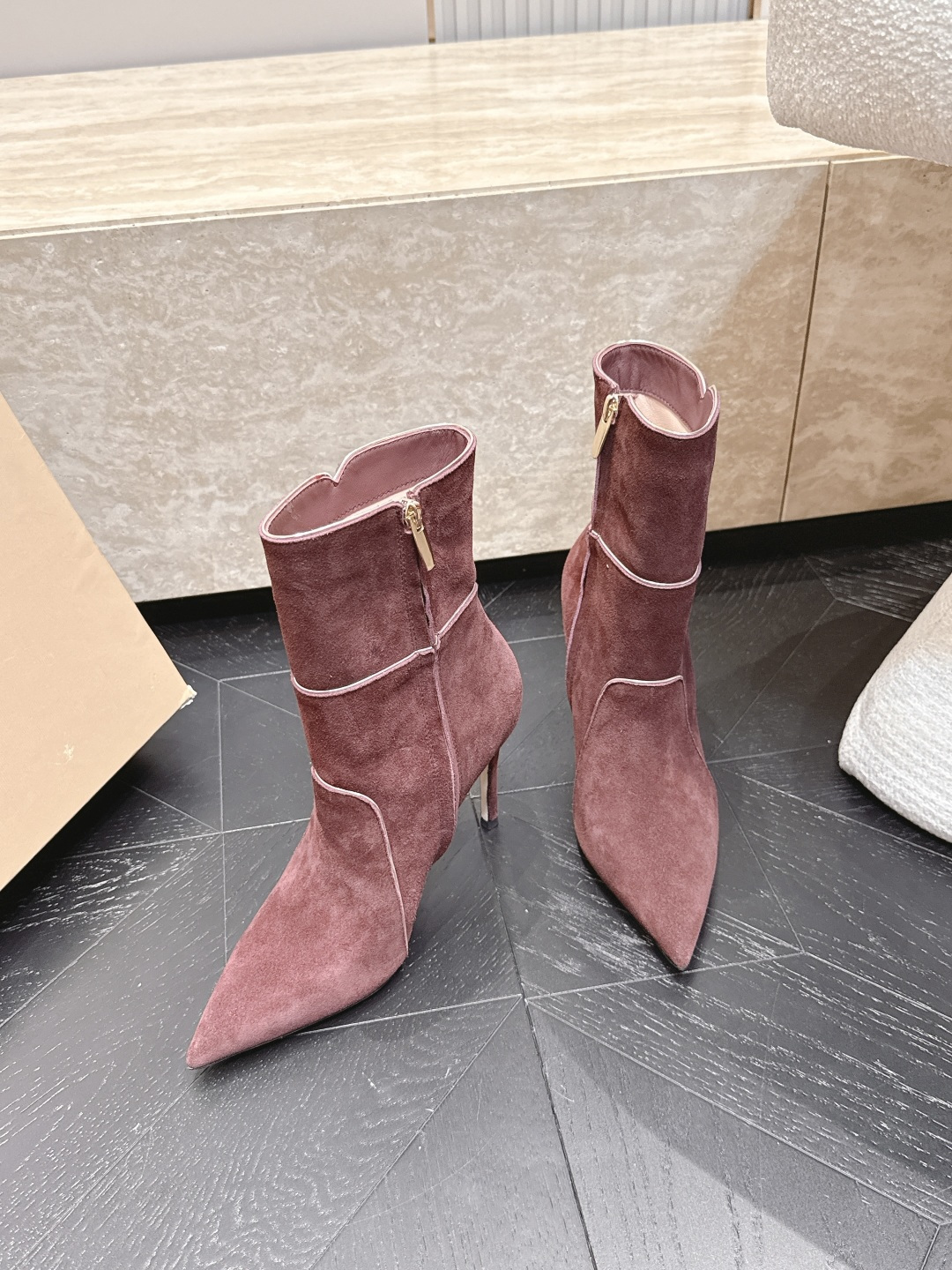 Givenchy Panel Stiletto Ankle Boots