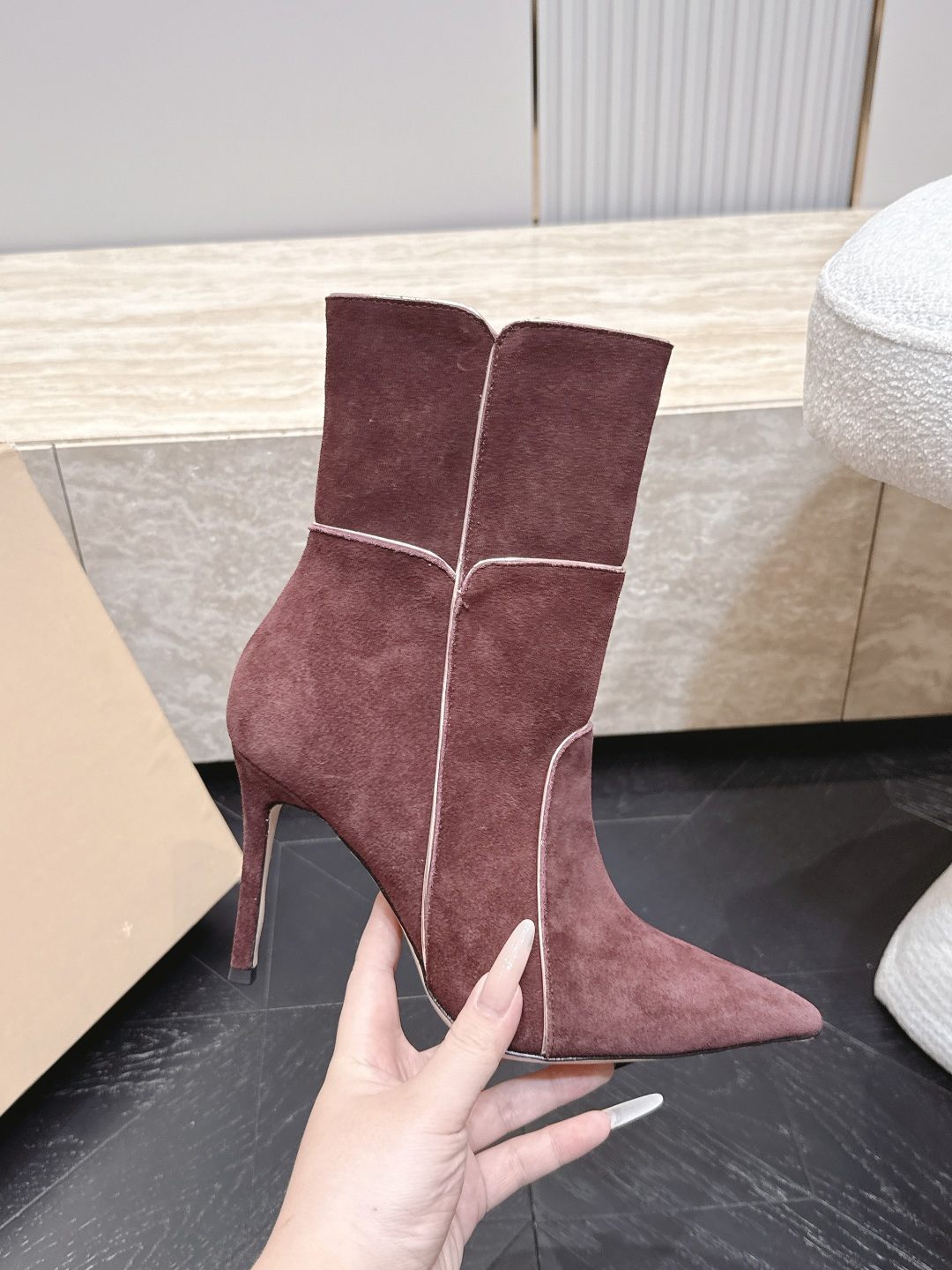 Givenchy Panel Stiletto Ankle Boots