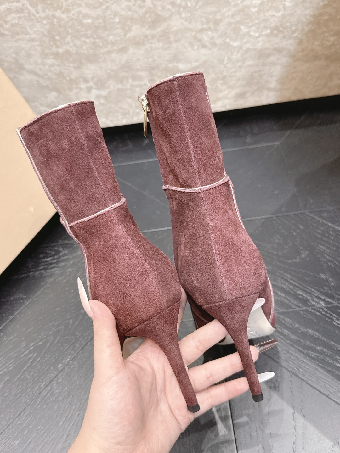 Givenchy Panel Stiletto Ankle Boots