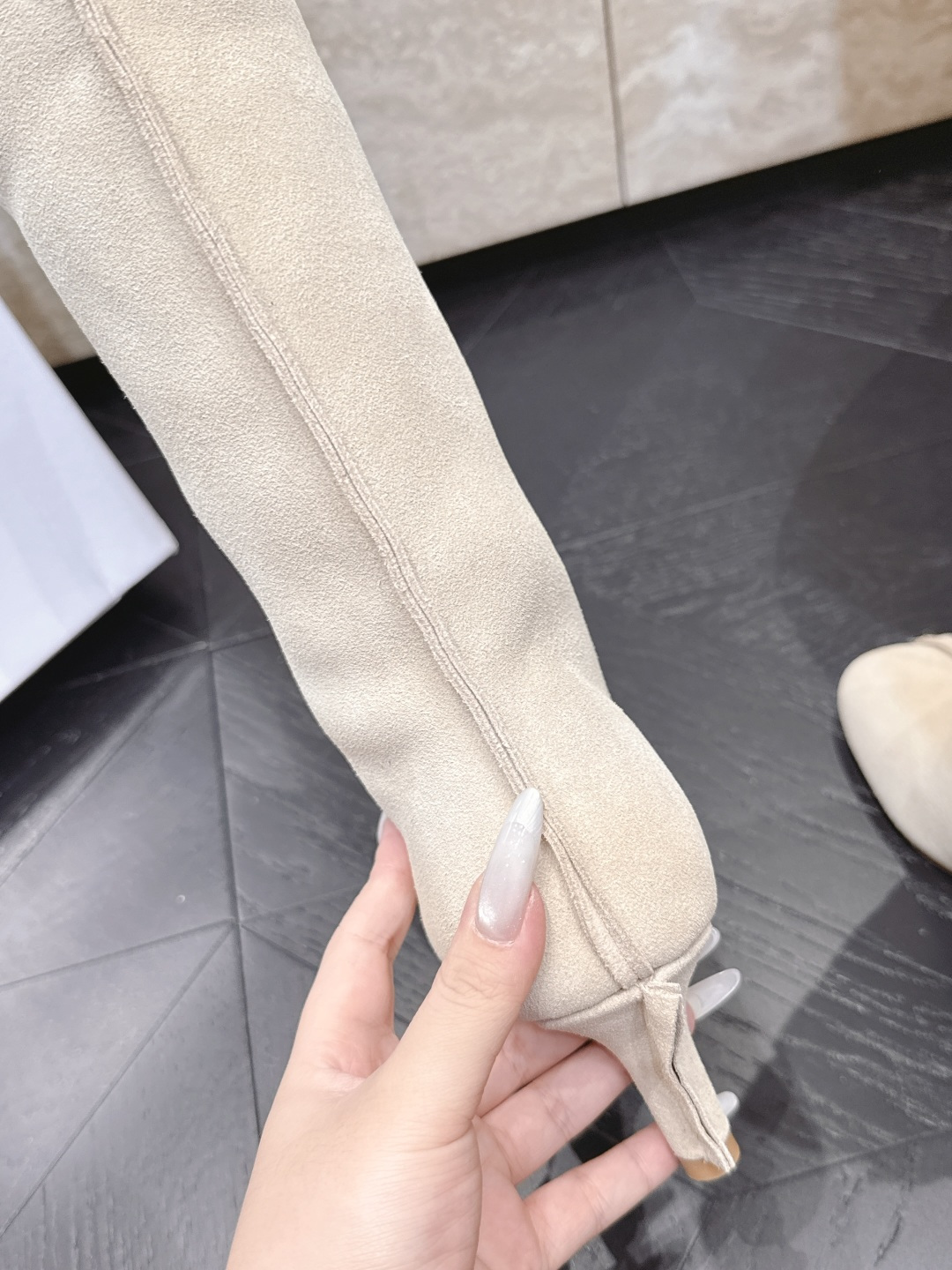 Maison Margiela马吉拉26vs早秋新款时装靴系列……mm6异形头一脚蹬高筒靴 原版一比一打造👍🉐️🉐️舒适