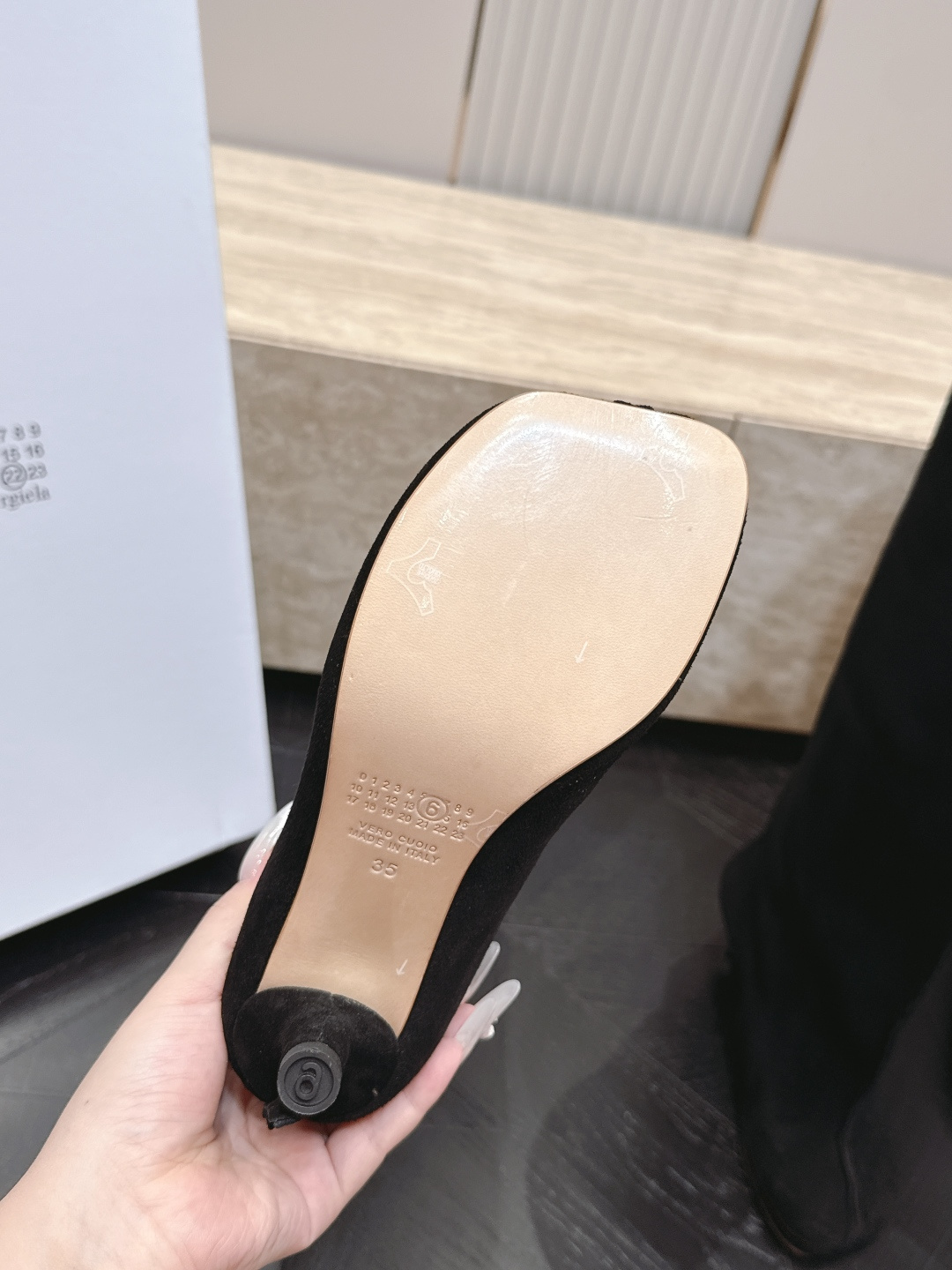 Maison Margiela马吉拉26vs早秋新款时装靴系列……mm6异形头一脚蹬高筒靴 原版一比一打造👍🉐️🉐️舒适