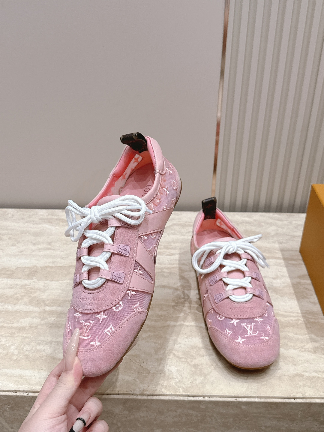 Louis Vuitton路易威登驴牌春夏Sneakerina系列 芭蕾运动鞋 德训鞋 平底鞋  原版三对购入开发完美复