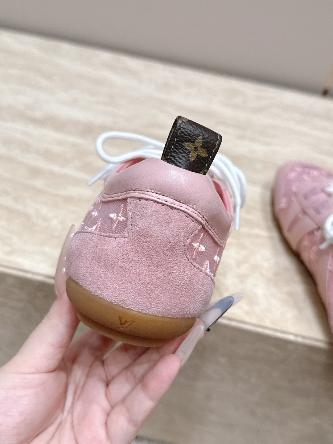 Louis Vuitton路易威登驴牌春夏Sneakerina系列 芭蕾运动鞋 德训鞋 平底鞋  原版三对购入开发完美复