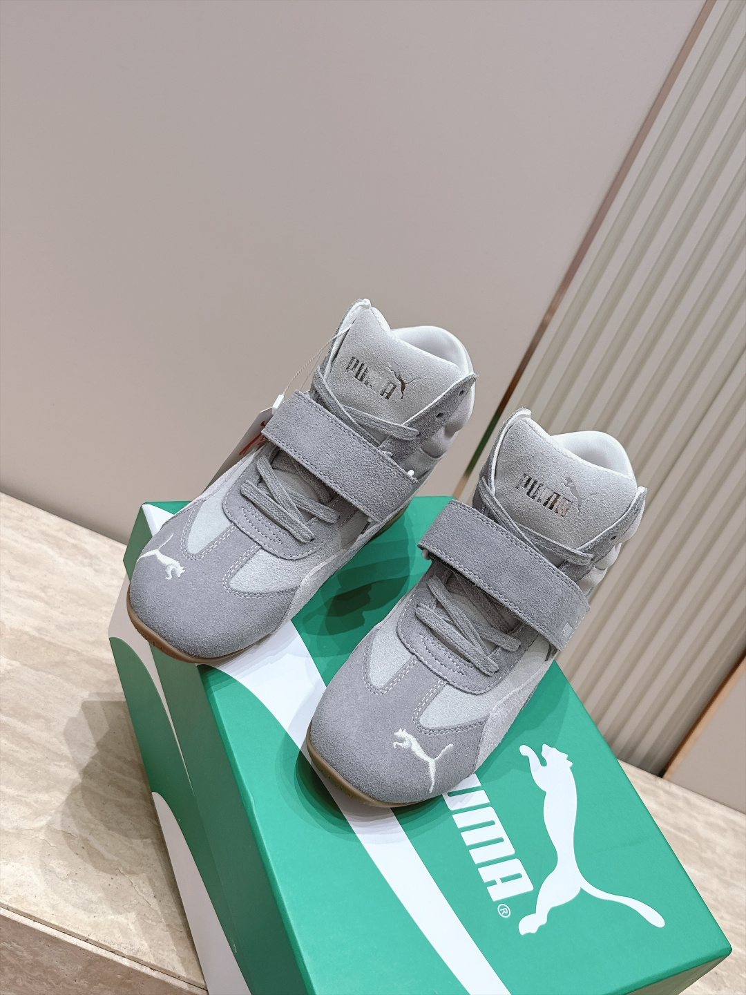 Puma 彪马 SPeedcatwedge复古 坡跟 休闲 运动鞋 内增高魔术贴 高帮 赛车鞋 复古坡跟美学PUMA赛车