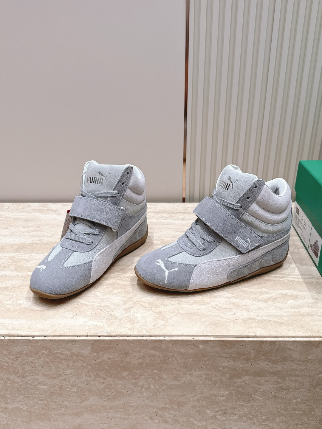Puma 彪马 SPeedcatwedge复古 坡跟 休闲 运动鞋 内增高魔术贴 高帮 赛车鞋 复古坡跟美学PUMA赛车
