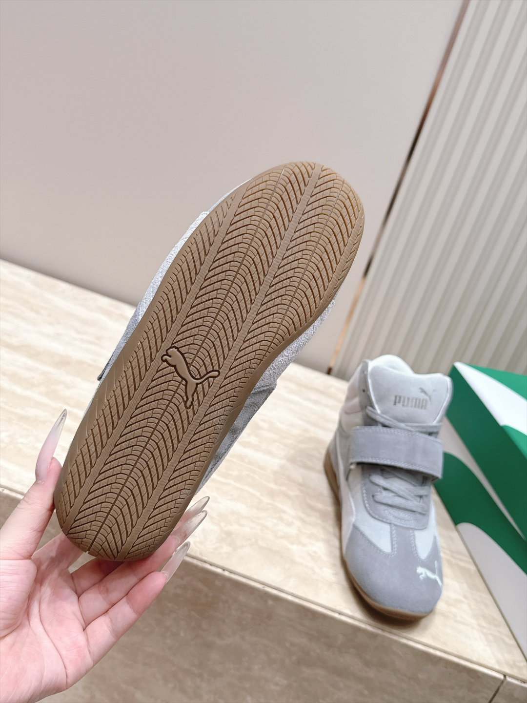 Puma 彪马 SPeedcatwedge复古 坡跟 休闲 运动鞋 内增高魔术贴 高帮 赛车鞋 复古坡跟美学PUMA赛车