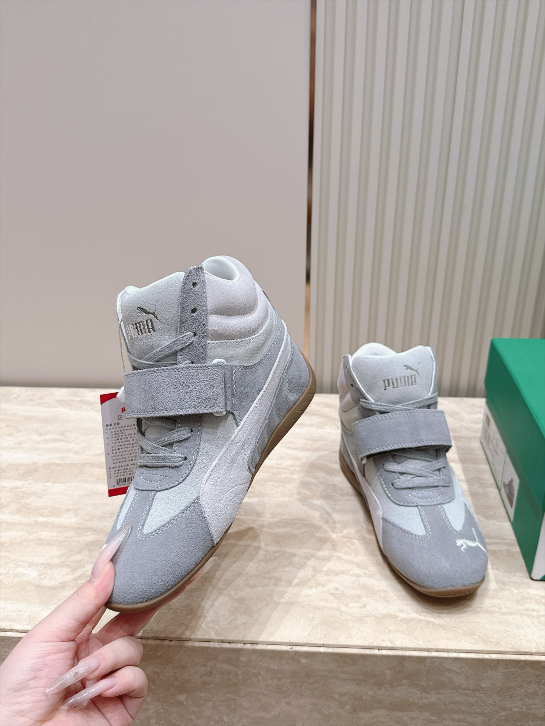 Puma 彪马 SPeedcatwedge复古 坡跟 休闲 运动鞋 内增高魔术贴 高帮 赛车鞋 复古坡跟美学PUMA赛车