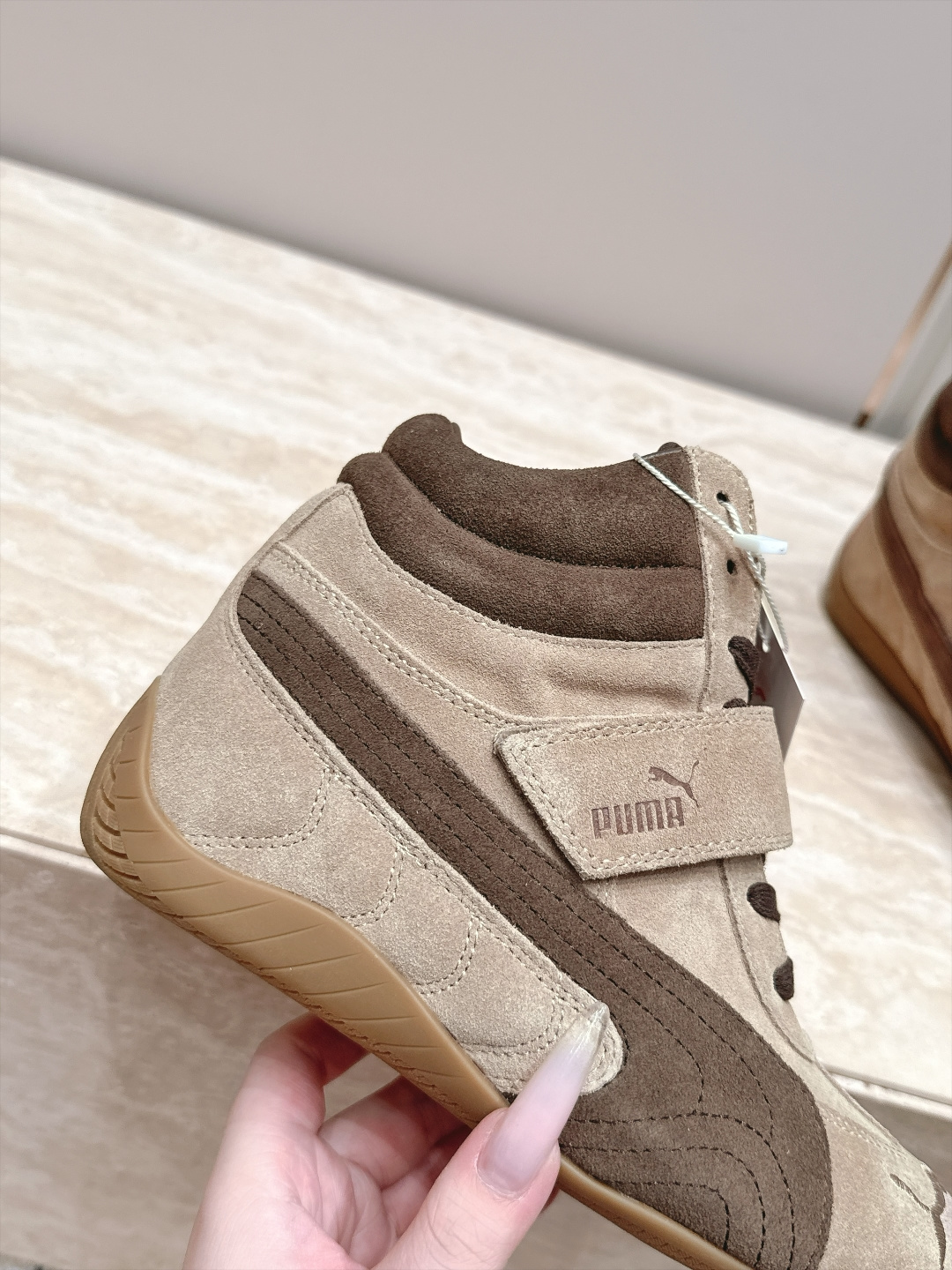 Puma 彪马 SPeedcatwedge复古 坡跟 休闲 运动鞋 内增高魔术贴 高帮 赛车鞋 复古坡跟美学PUMA赛车 Puma 彪马 SPeedcatwedge复古 坡跟 休闲 运动鞋 内增高魔术贴 高帮 赛车鞋 复古坡跟美学PUMA赛车