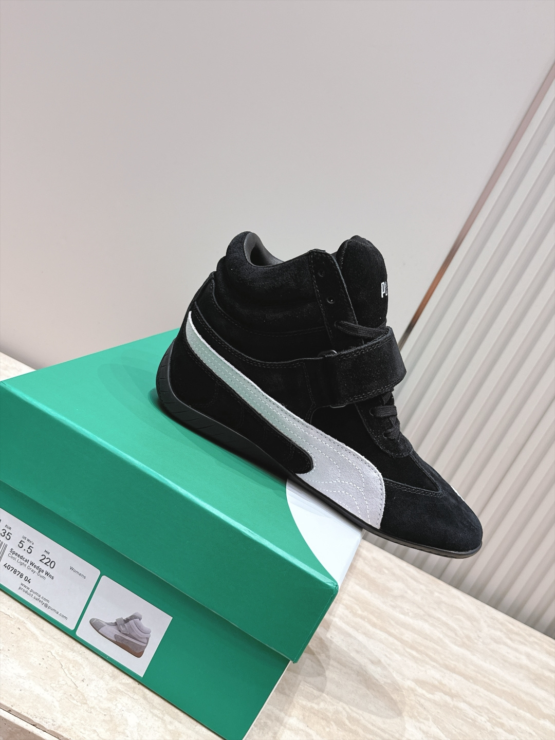 Puma 彪马 SPeedcatwedge复古 坡跟 休闲 运动鞋 内增高魔术贴 高帮 赛车鞋 复古坡跟美学PUMA赛车