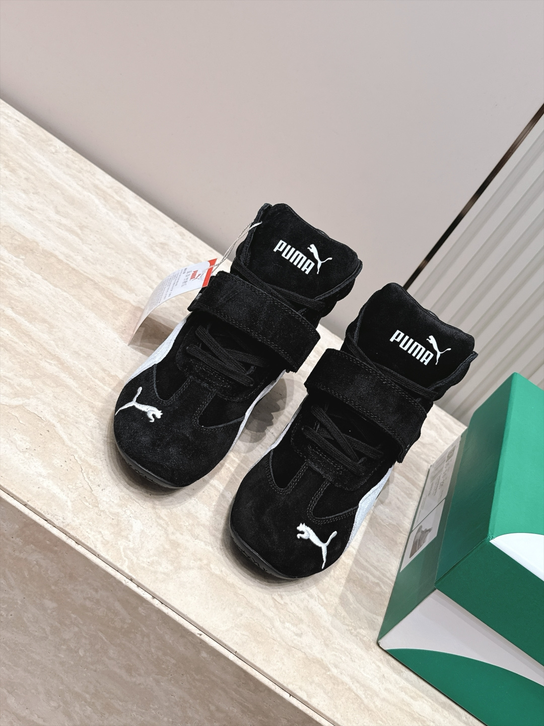 Puma 彪马 SPeedcatwedge复古 坡跟 休闲 运动鞋 内增高魔术贴 高帮 赛车鞋 复古坡跟美学PUMA赛车