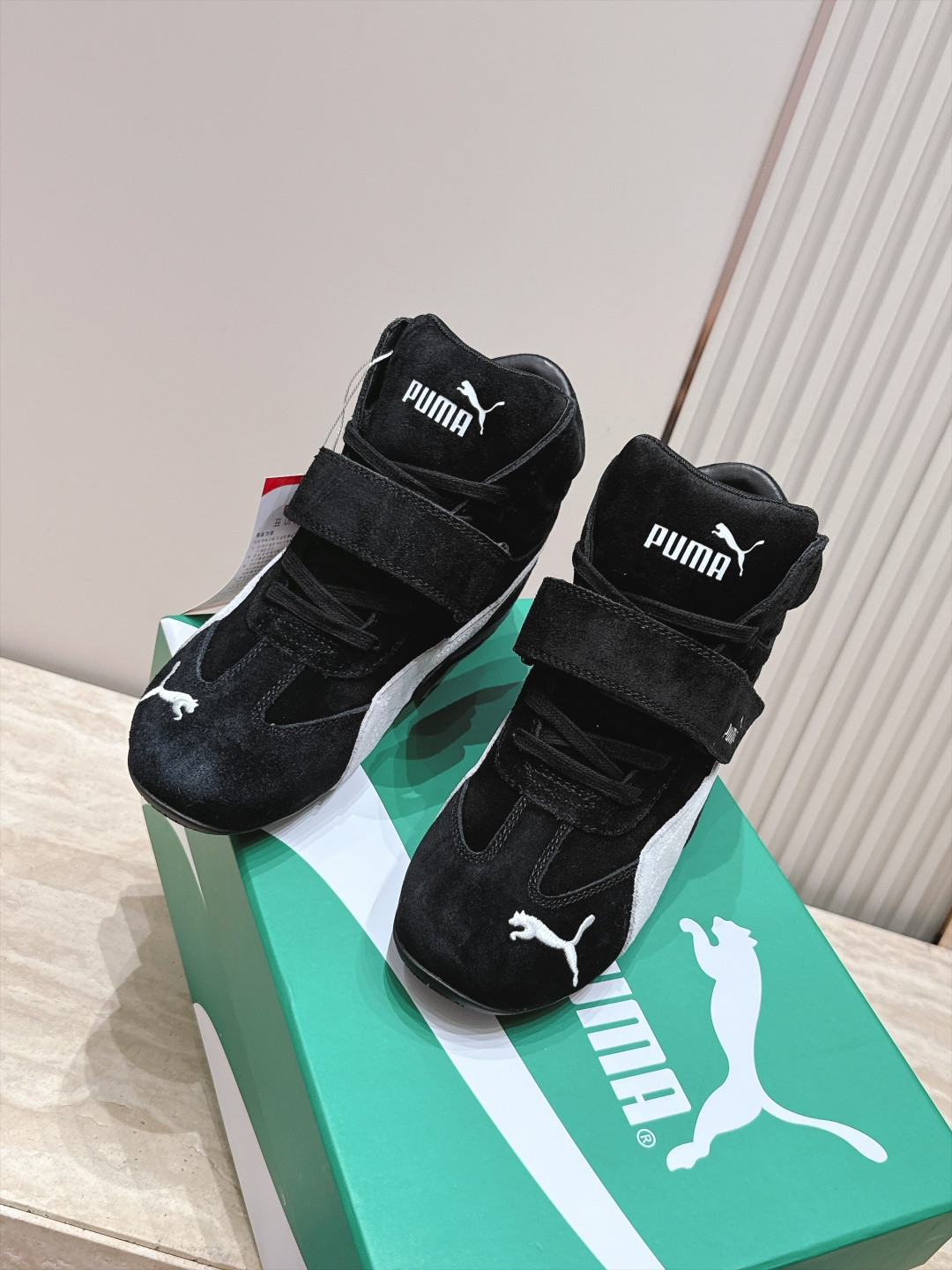 Puma 彪马 SPeedcatwedge复古 坡跟 休闲 运动鞋 内增高魔术贴 高帮 赛车鞋 复古坡跟美学PUMA赛车