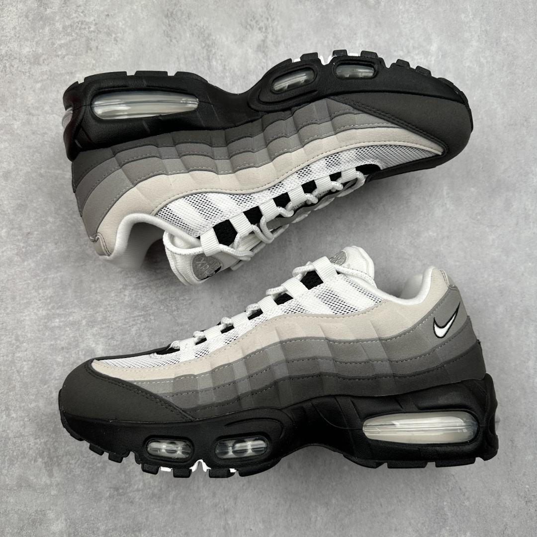 Мужские кроссовки Air Max 95 серо-черного цвета