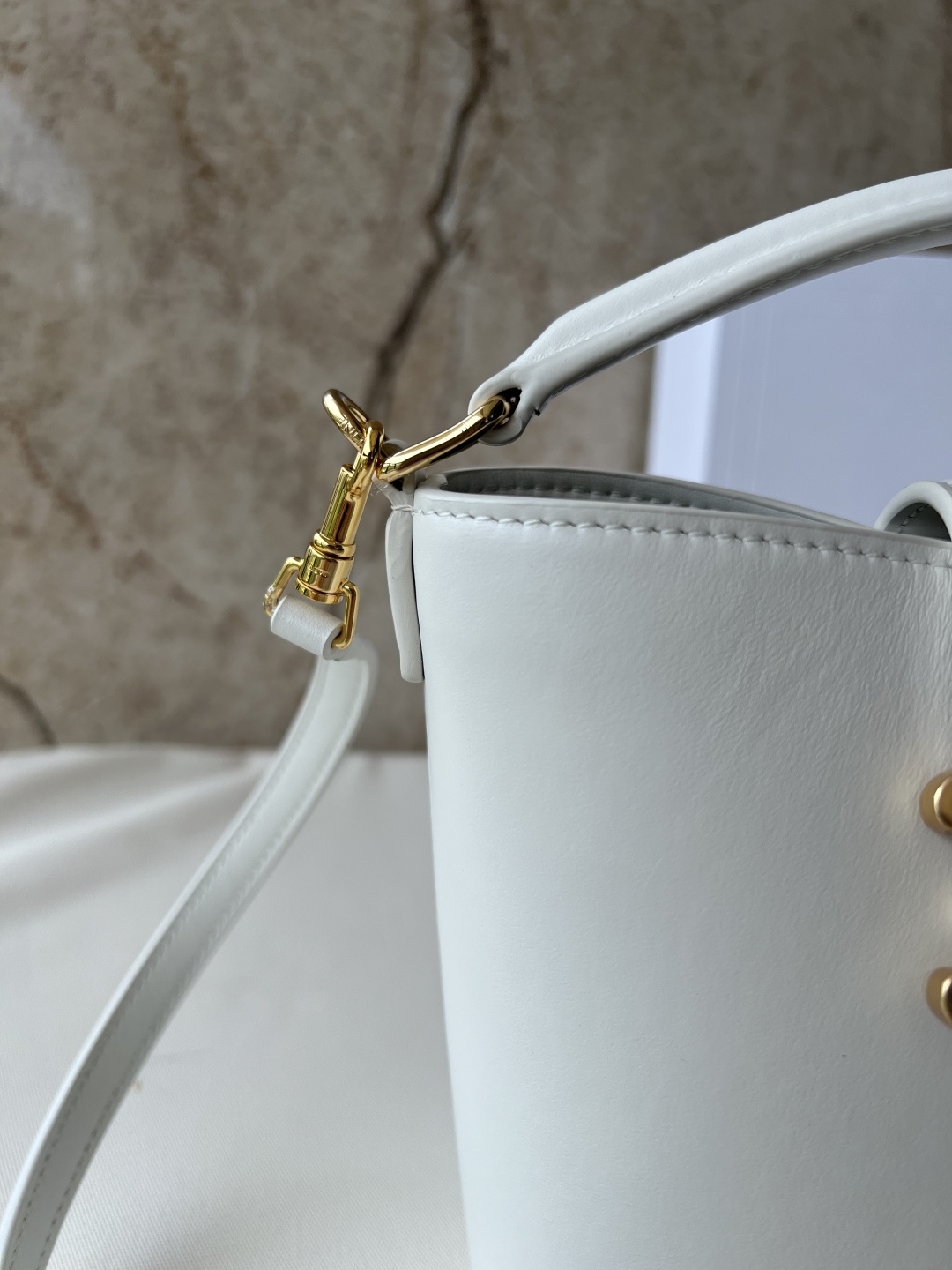 LOUIS VUITTON 迷你水桶包 - 高級牛皮革製