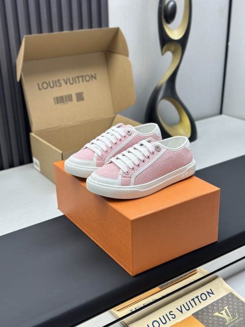 Louis Vuitton Time Out Pink Canvas Sneaker, Women's Luxury Designer Shoe 1 Louis Vuitton Time Out Pink Canvas Sneaker, Women's Luxury Designer Shoe