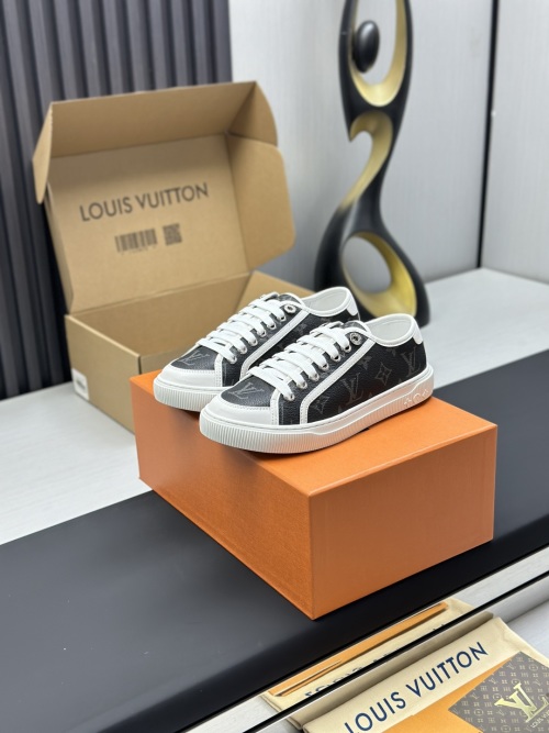 Louis Vuitton Time Out Sneakers Monogram Canvas White Rubber Outsole Shoes 1 Louis Vuitton Time Out Sneakers Monogram Canvas White Rubber Outsole Shoes