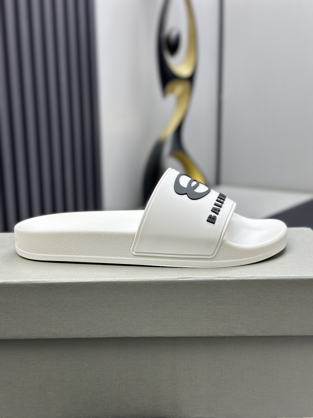 Balenciaga Political Campaign White Rubber Slide Sandals - Comfortable & Stylish 10 cmp i1745610934217 5876 0 8