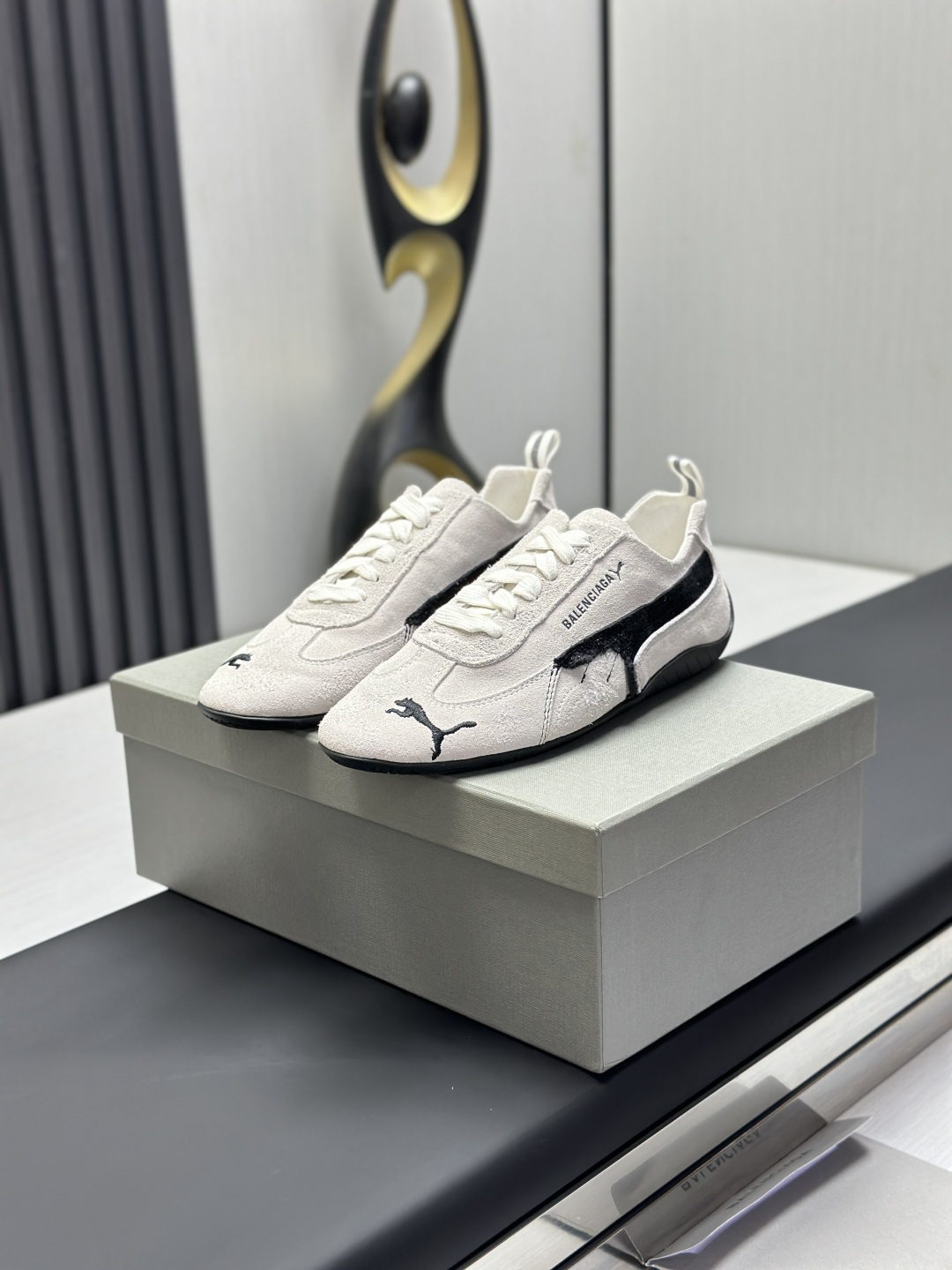 NO:349916,Balenciaga × PUMA Speedcat Speedcat OG SD Limited co-branded model Puma Speed ​​Racing Series Low-top Moral-style splicing retro sports 