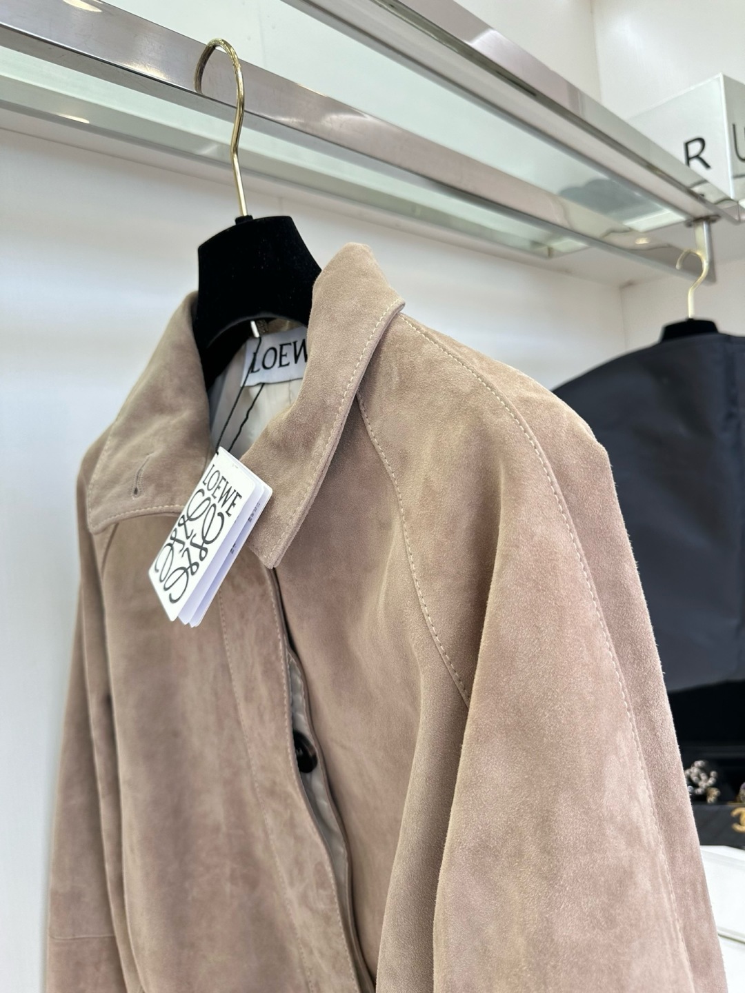 LOEWE Suede Biker Jacket, Imported Lambskin Leather, Women's Autumn/Winter 6 cmp i1756779647435 3702 0 4