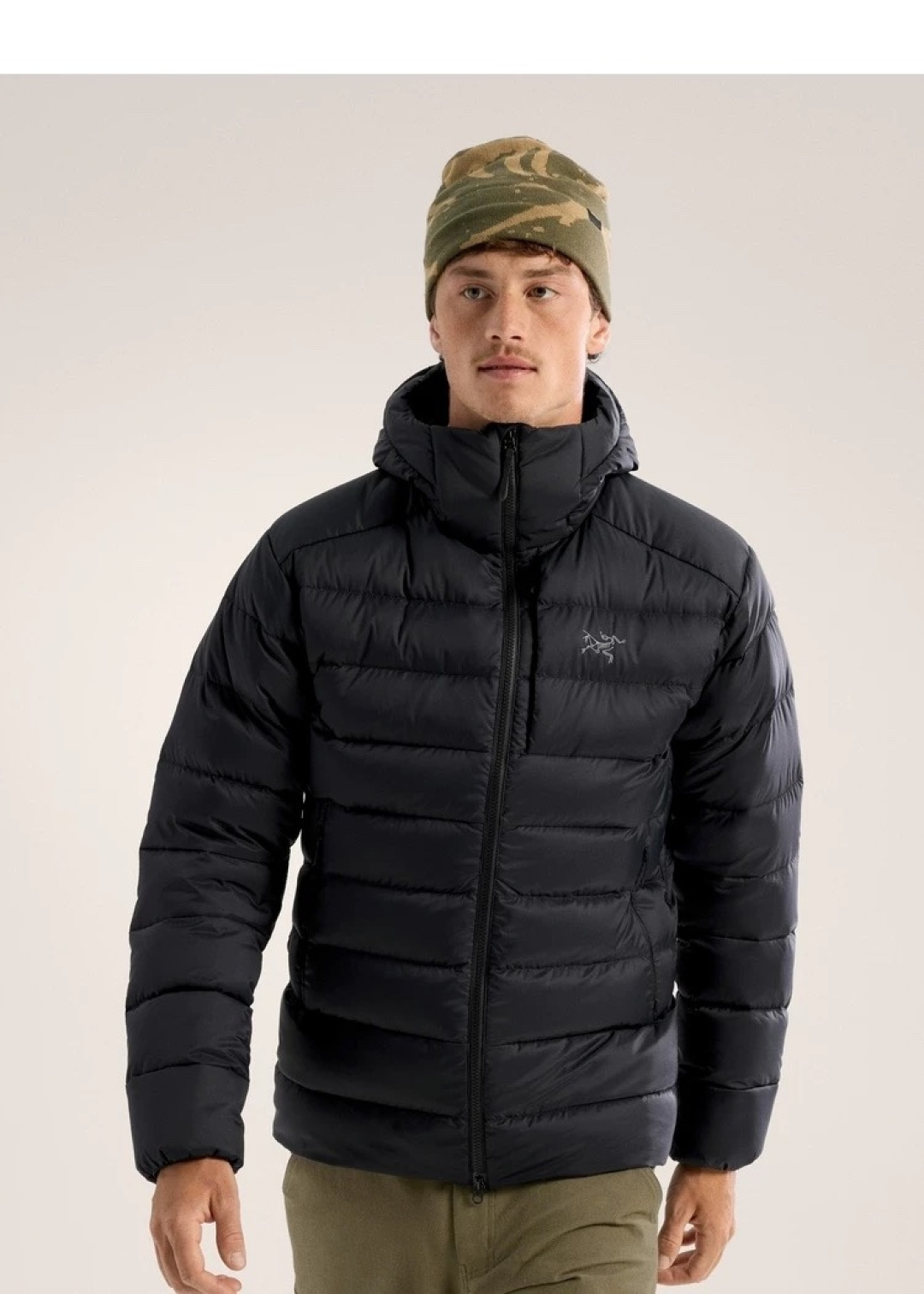 贸易公司牛货25秋冬爆款ARC'＊ THORIUM HOODY 轻量保暖 男子可收纳的连帽羽绒服，男款防