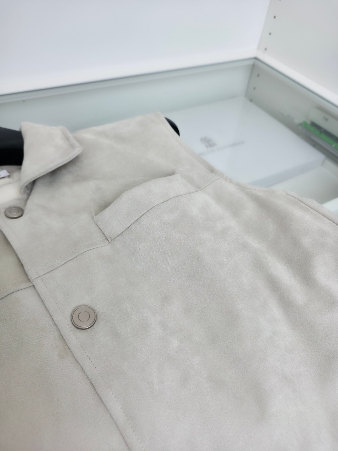 羽绒服 Brun＊llo cucin*le贸易公司牛货 老钱风推荐 商务休闲 麂皮立领羽绒马甲 时尚潮流