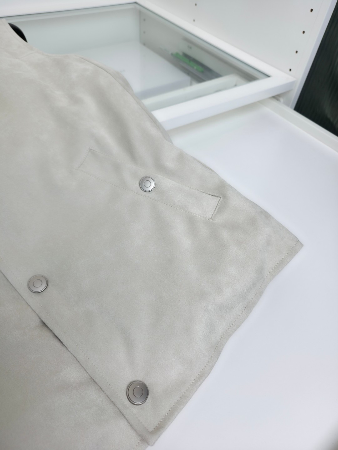 羽绒服 Brun＊llo cucin*le贸易公司牛货 老钱风推荐 商务休闲 麂皮立领羽绒马甲 时尚潮流