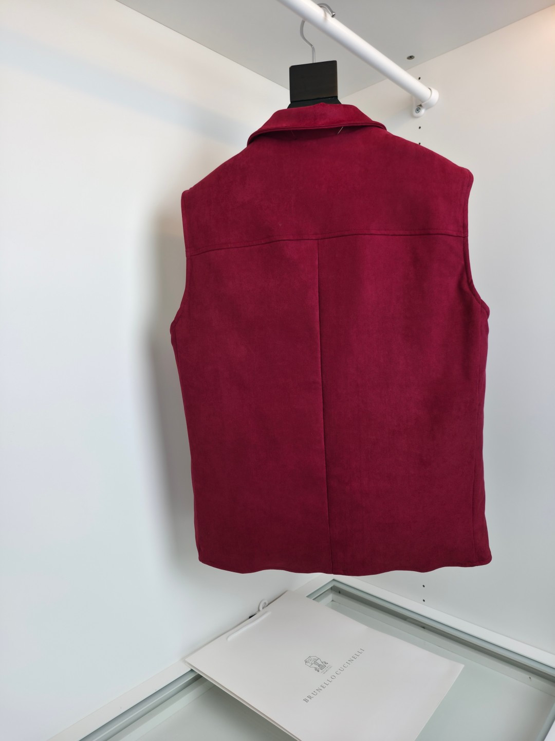 羽绒服 Brun＊llo cucin*le贸易公司牛货 老钱风推荐 商务休闲 麂皮立领羽绒马甲 时尚潮流