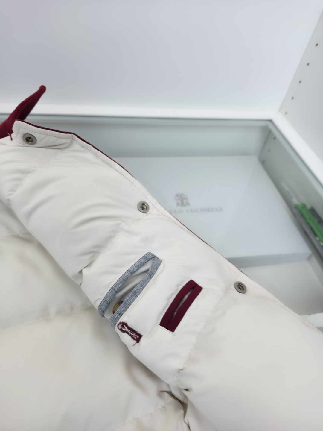 羽绒服 Brun＊llo cucin*le贸易公司牛货 老钱风推荐 商务休闲 麂皮立领羽绒马甲 时尚潮流