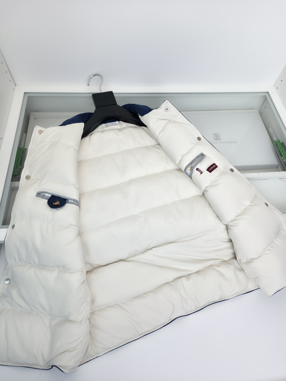 羽绒服 Brun＊llo cucin*le贸易公司牛货 老钱风推荐 商务休闲 麂皮立领羽绒马甲 时尚潮流