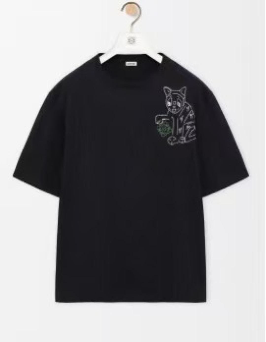 로에베 로고 자수 프린트 반팔 티셔츠 1231 Loewe T Shirt