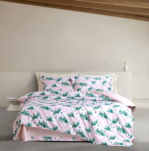 Marimekko Unikko 60th Anniversary 4-Piece Organic Cotton Bedding Set 1 Marimekko Unikko 60th Anniversary 4-Piece Organic Cotton Bedding Set
