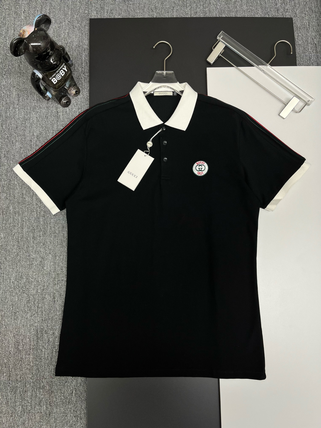 GUCCⅠ Gucci Polo de bordado nuevo modelo. Tejido original, accesorios personalizados originales, mismo modelo oficial. …