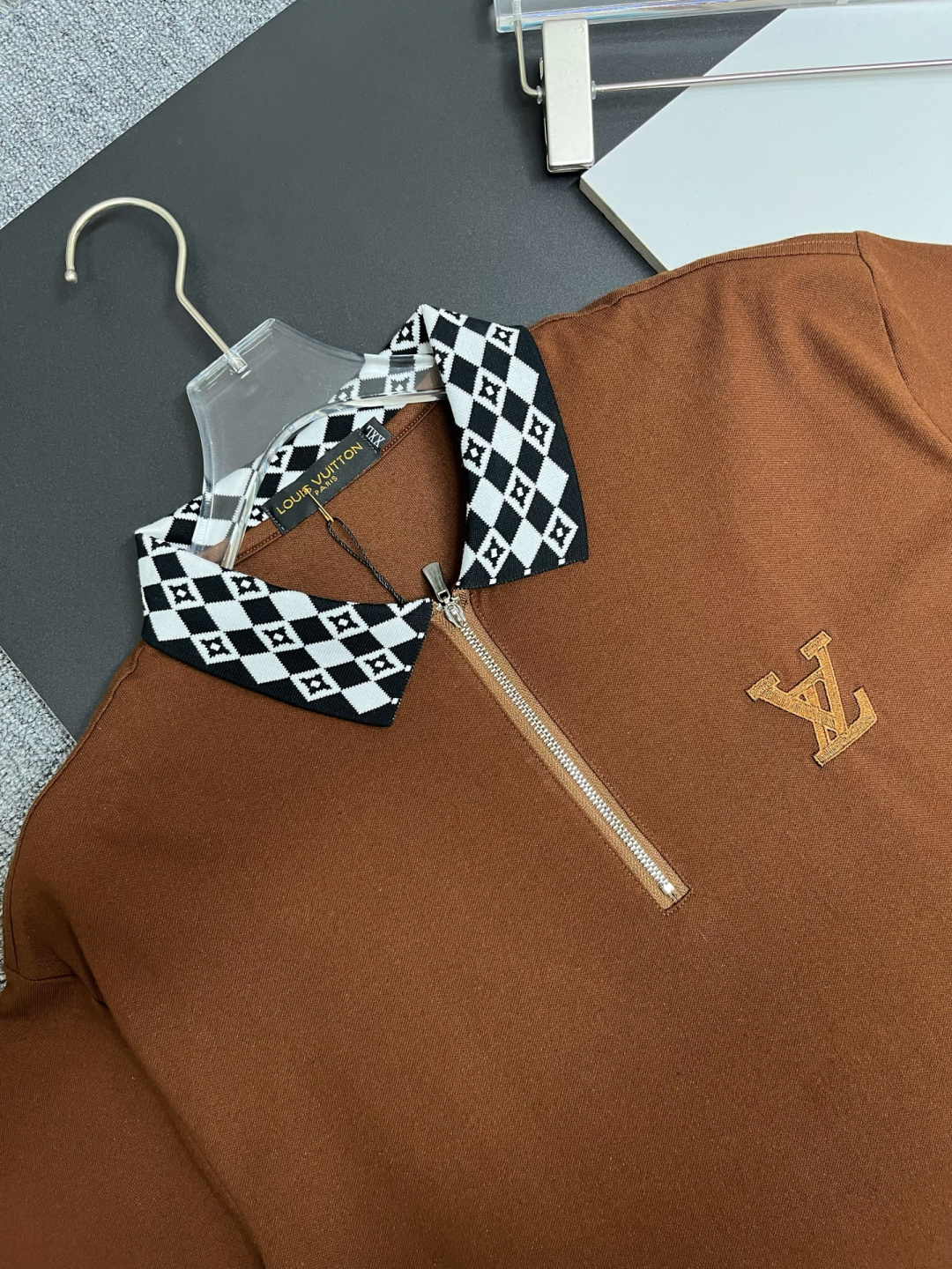 Louis Vuitton LV 路易威登 刺绣新款拉链Polo衫