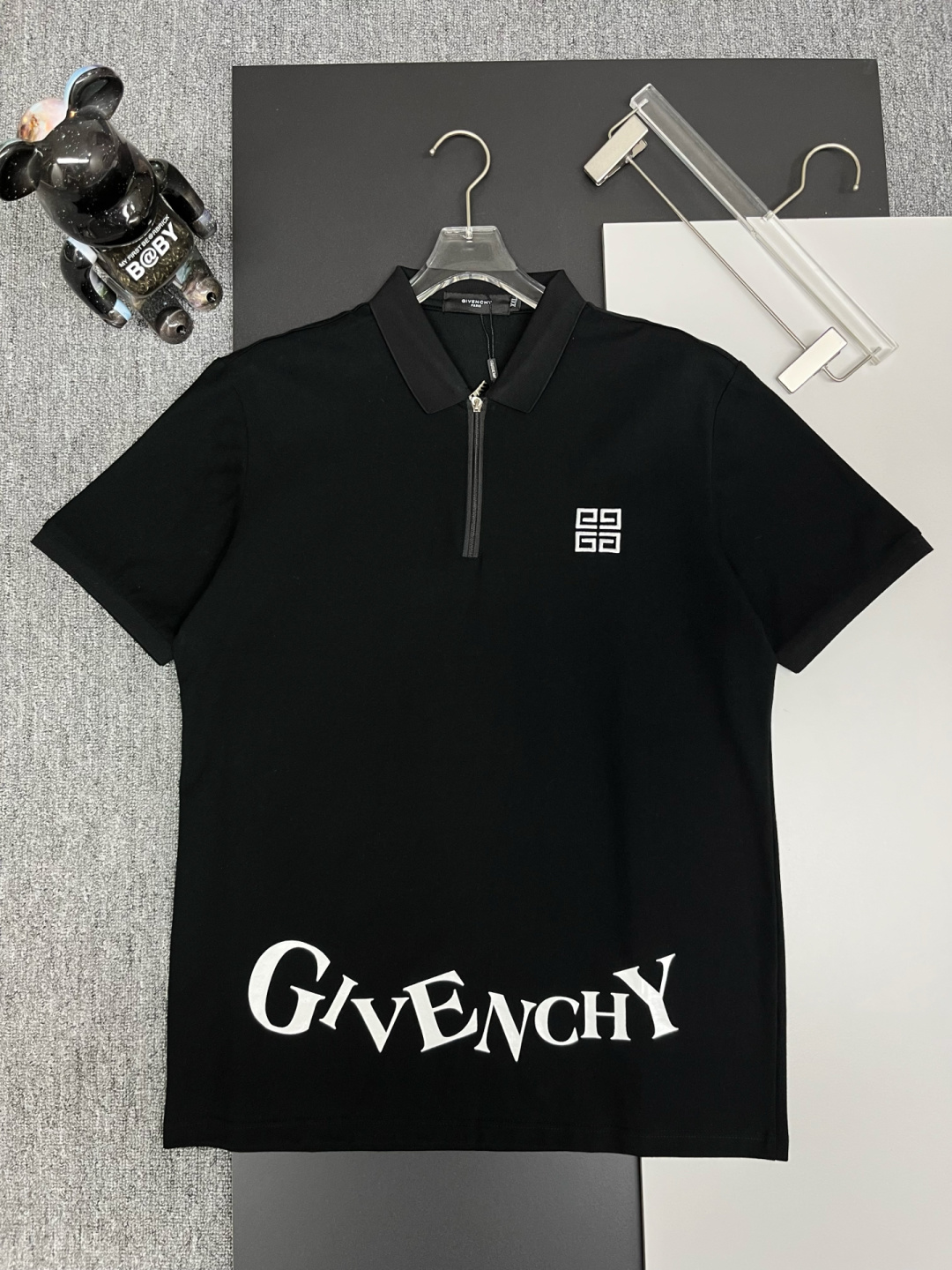 GIVENCHY Nuevo Polo con cremalleras estampadas bordadas. Tejido original. Accesorios originales personalizados. Oficial…