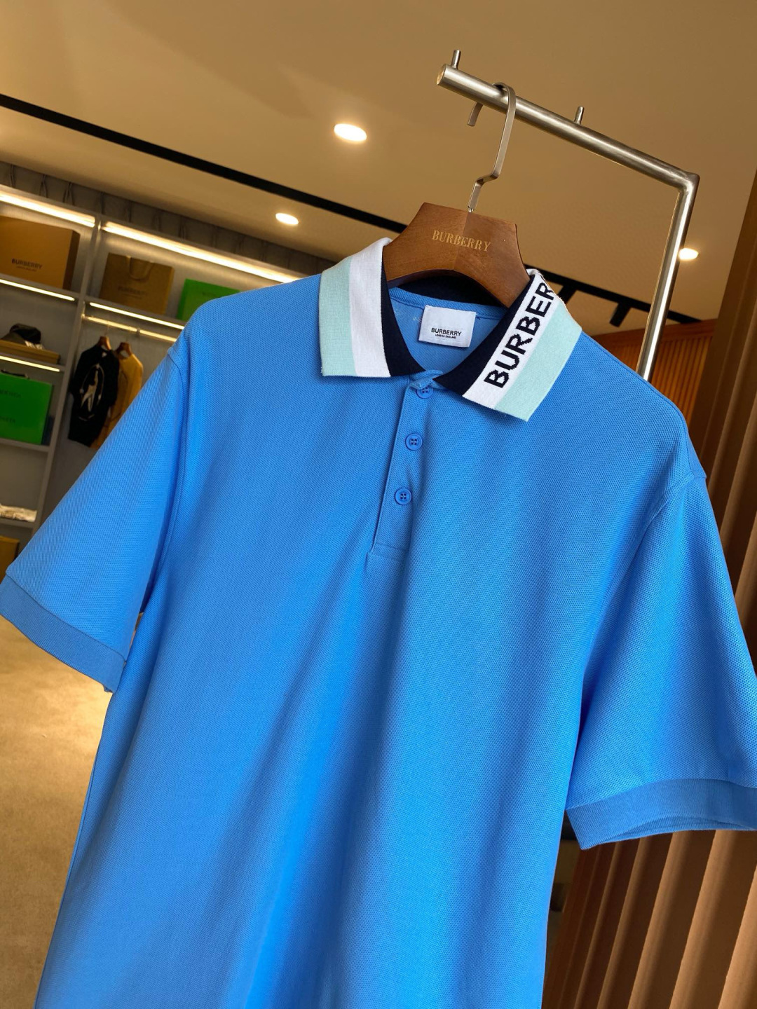 Burberry BBR 巴宝莉 徽标装饰珠地网眼布棉质 短袖Polo 衫