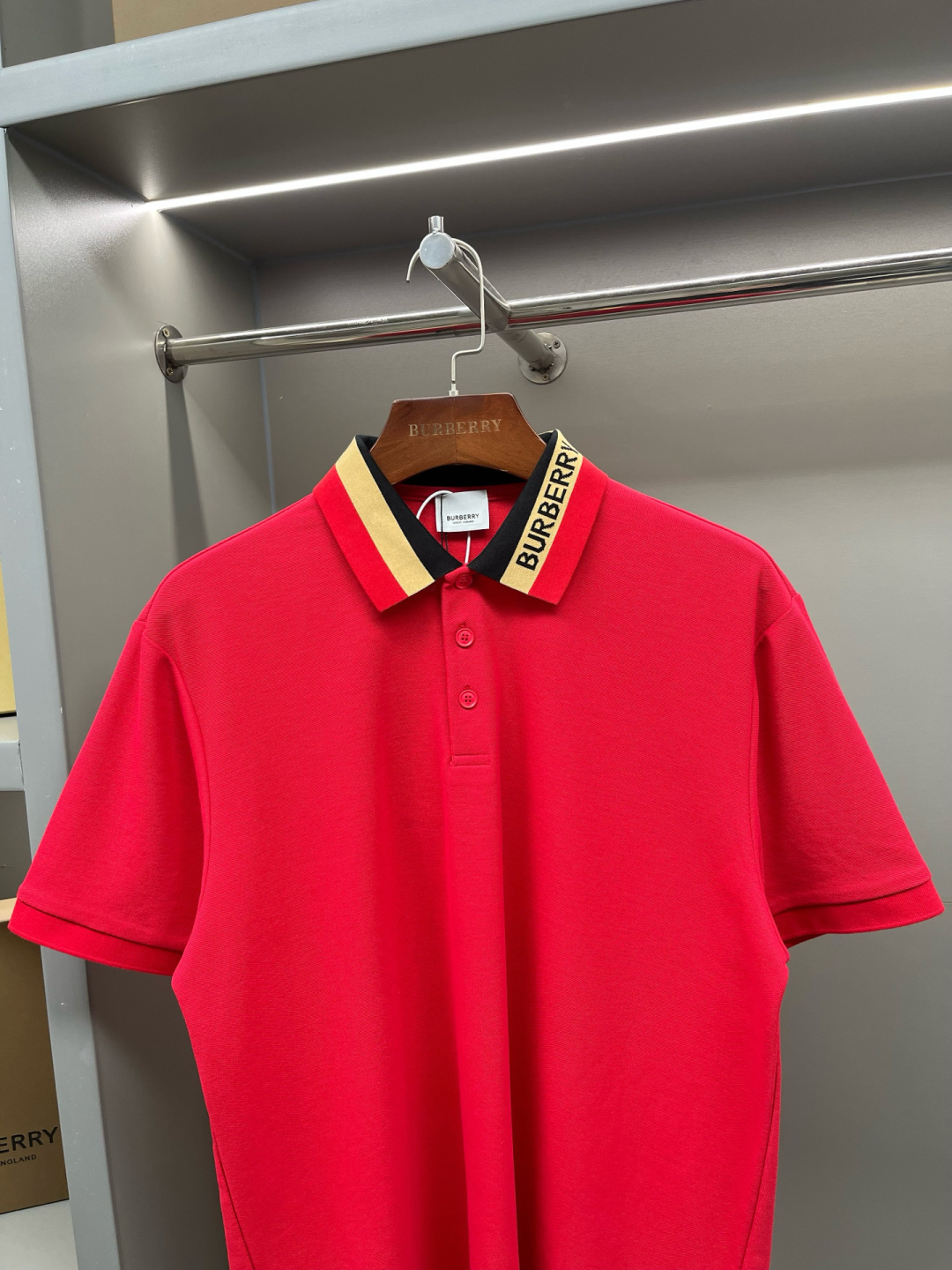 Burberry BBR 巴宝莉 徽标装饰珠地网眼布棉质 短袖Polo 衫