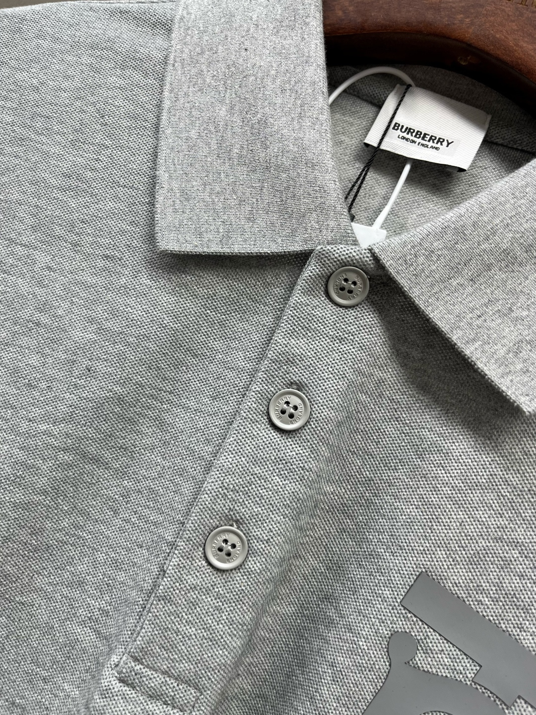Burberry BBR 巴宝莉TB徽标立体印花珠地棉质短袖polo