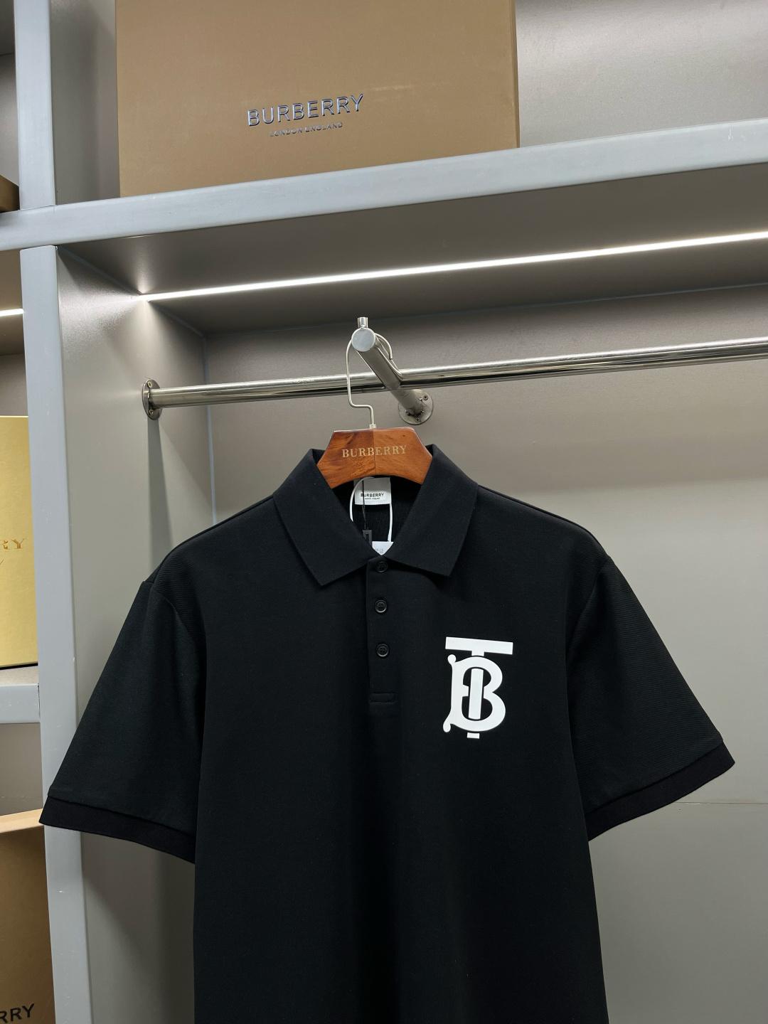 Burberry BBR 巴宝莉TB徽标立体印花珠地棉质短袖polo