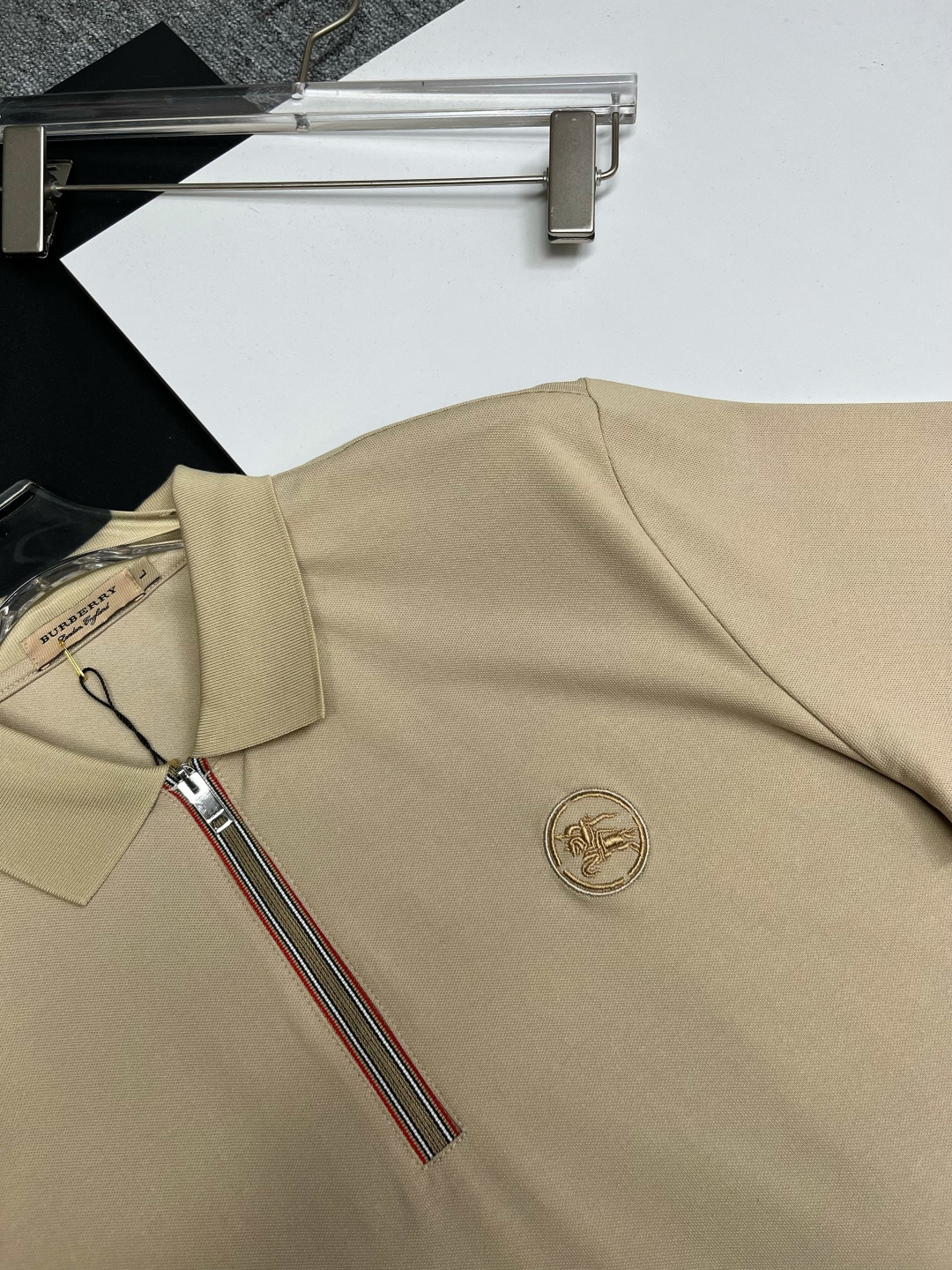 Burberry BURBERRY 巴宝莉 战马刺绣新款拉链Polo衫