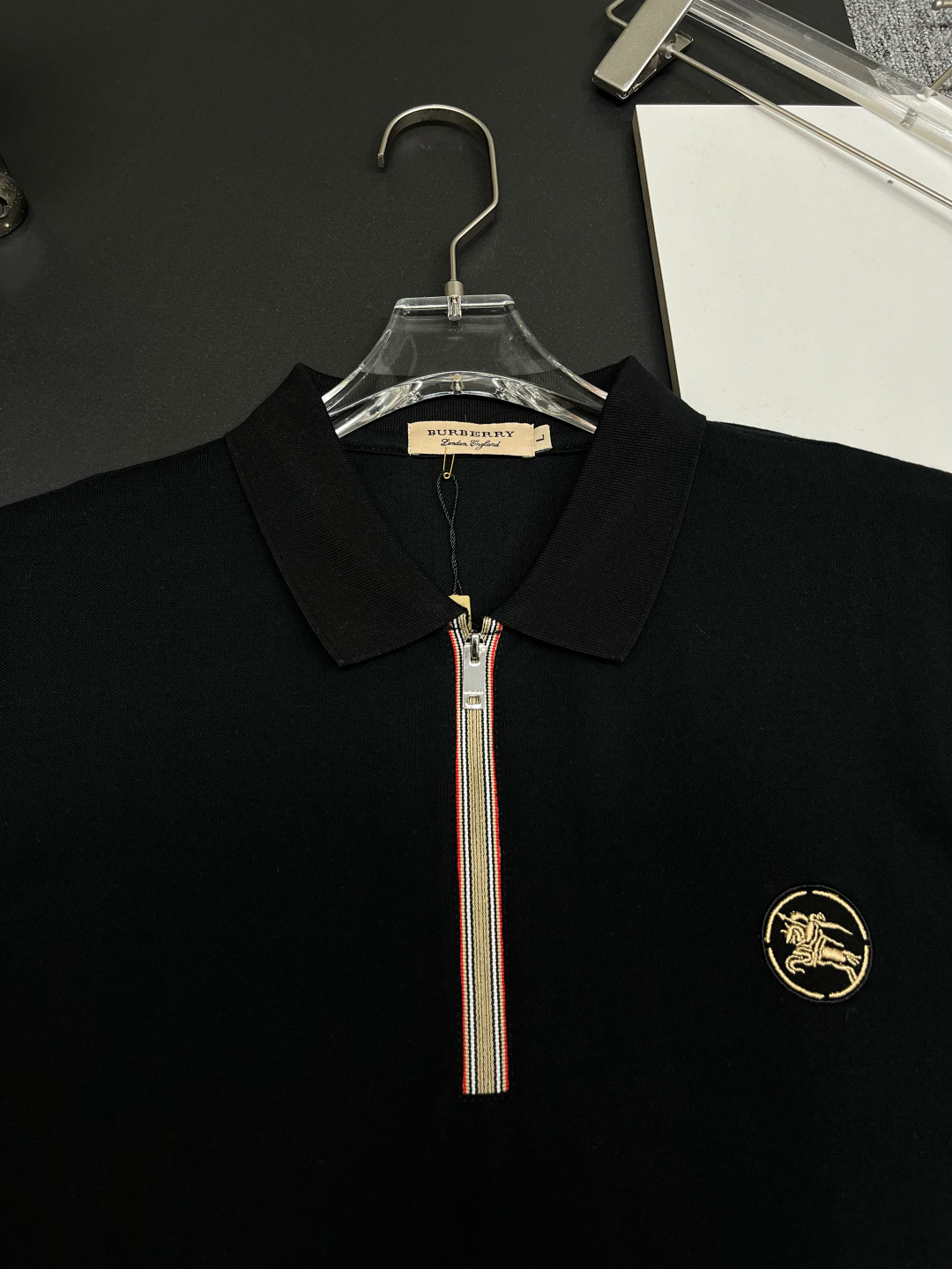Burberry BURBERRY 巴宝莉 战马刺绣新款拉链Polo衫