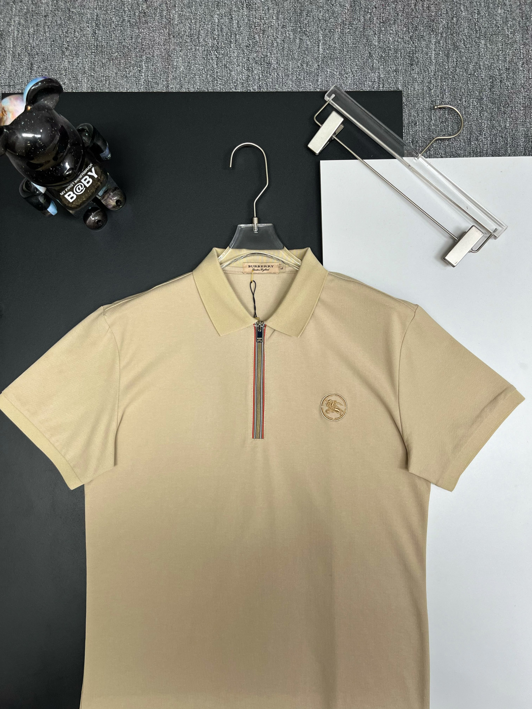 Burberry BURBERRY 巴宝莉 战马刺绣新款拉链Polo衫