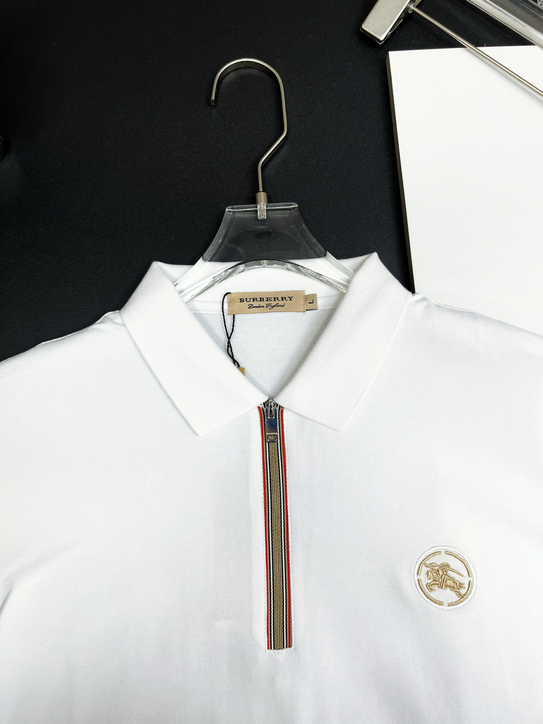 Burberry BURBERRY 巴宝莉 战马刺绣新款拉链Polo衫